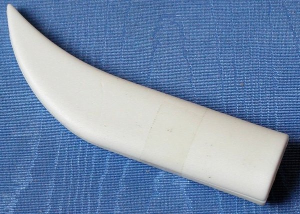 Plastikhülse für Messerscheide klein, gebogen