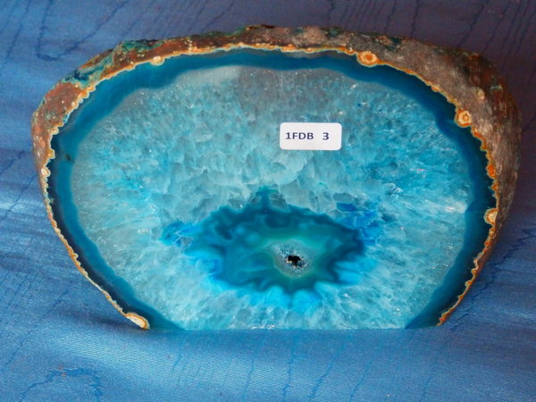 Achatdruse blau 145x110x50 mm