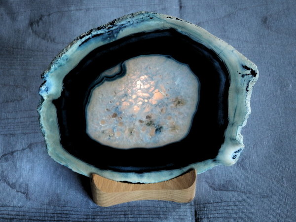 Achat Edelstein Mineral Scheibe Brasilien ca. 150x120x4 mm