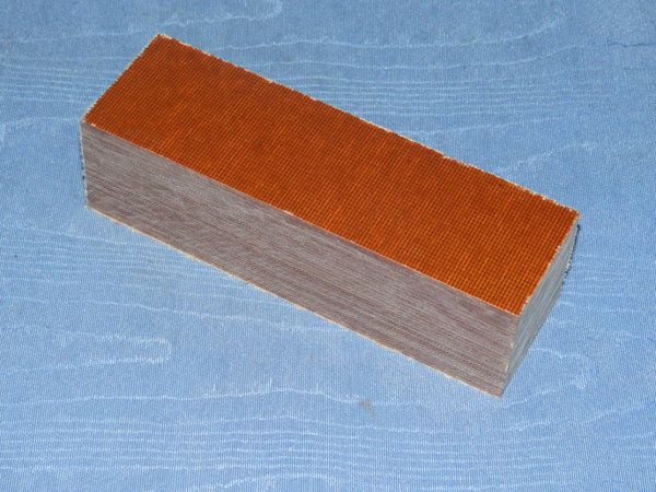 Canvas-Micarta Block braun