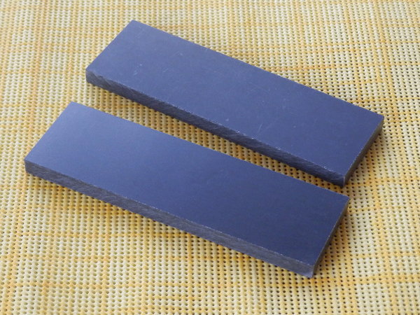 Leinen-Micarta schwarz/grau, Griffschalenpaar 8 mm