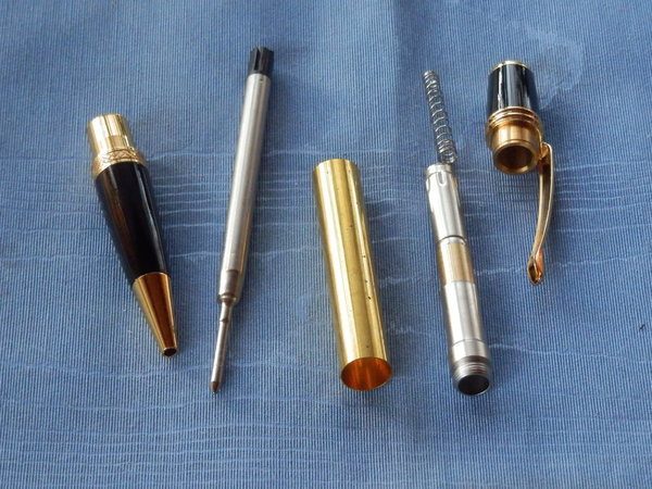 Dreh - Kugelschreiber Sierra, gold + schwarz