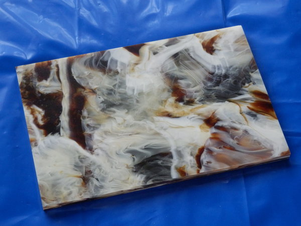 Acryl Platte 240x160x10 mm Marmor