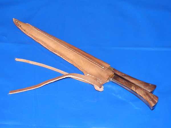 Mittelalter Messer mit Esspfriem und Lederscheide