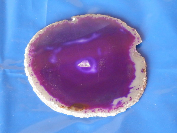 Achat Edelstein Mineral Scheibe Brasilien ca. Ø 106 mm