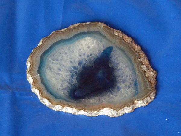Achat Edelstein Mineral Scheibe Brasilien ca. Ø 105 mm