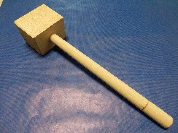 Holzhammer - Buche - Kopf 56x56x72 mm - 310 mm lang
