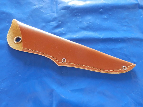 Leichte Messerscheide Leder hellbraun 210 mm