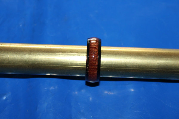 Herren Ring Edelstahl mit Holzeinlage innen 21,5 aussen 26,7 mm