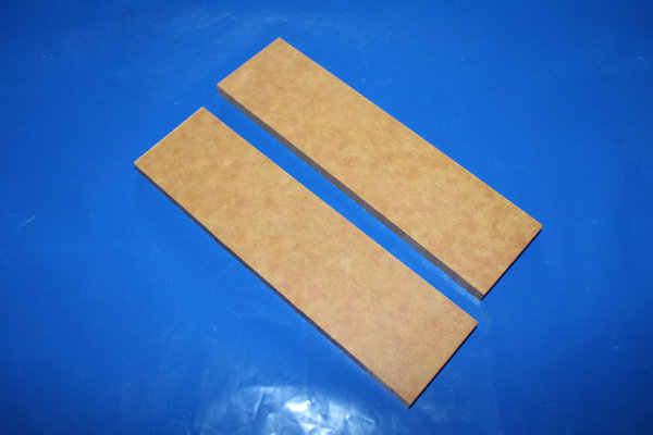 Papierverbundstoff, Griffschalenpaar natur, 6 mm